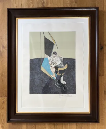 Keine Technische Bacon - Three Studies of Male Back (One Work - Central panel of the triptych) 