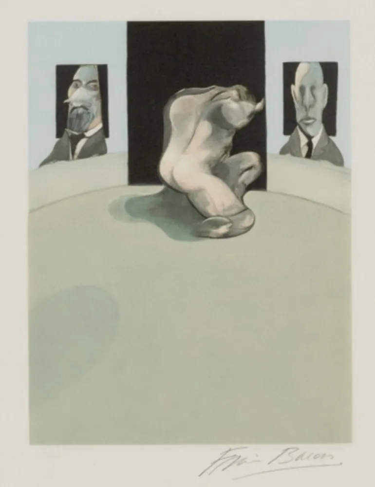 Radierung Und Aquatinta Bacon - Triptych: Center panel (Sabatier 4)