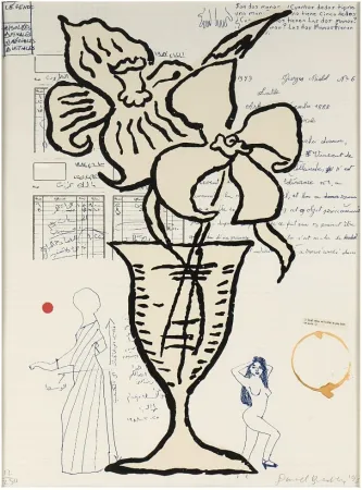 Siebdruck Baechler - Flowers