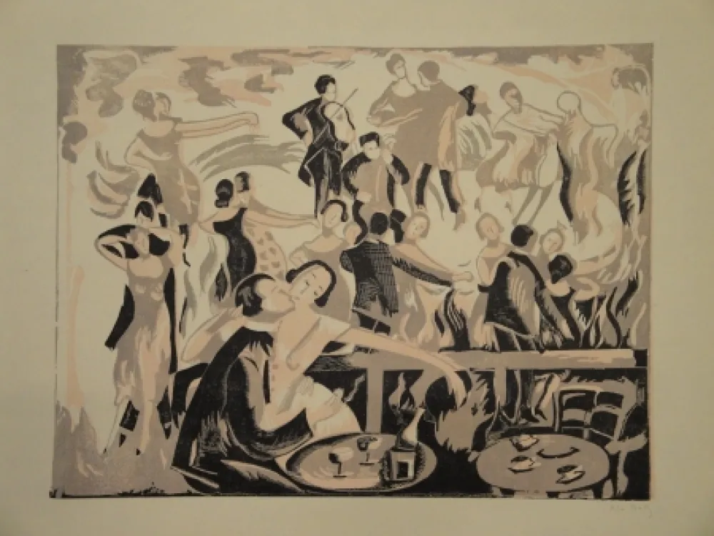 Linolschnitt Bailly - Untitled