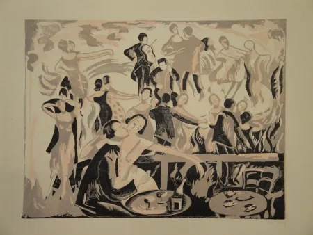 Linolschnitt Bailly - Untitled