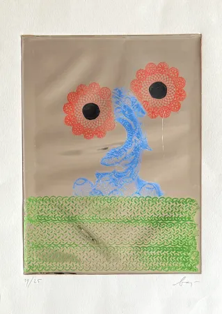 Radierung Baj - Acanthus Mollis Honorine Jobert