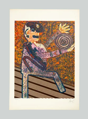 Siebdruck Baj - Aristocratico con la Giduglia