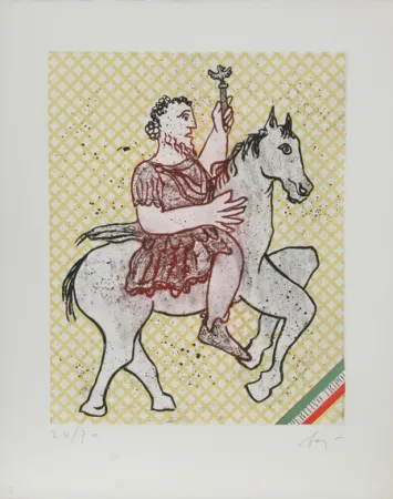 Aquatinta Baj - Caius Julius Caesar Octivanius Augustus