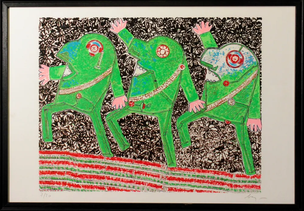 Siebdruck Baj - DA BAJ CHEZ BAJ - PARADE