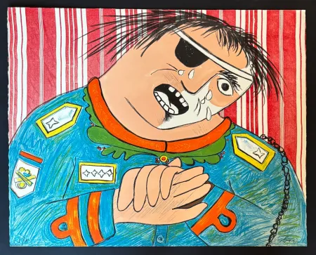 Lithographie Baj - Dayan 