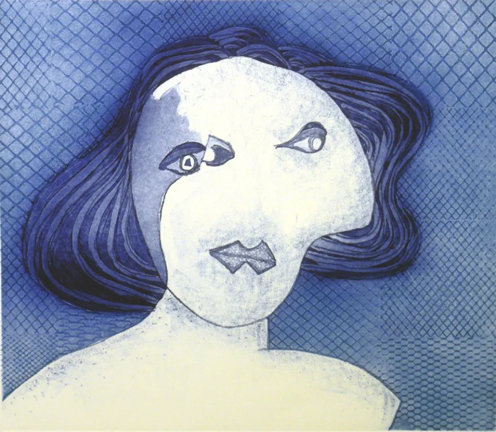 Radierung Baj - Figura