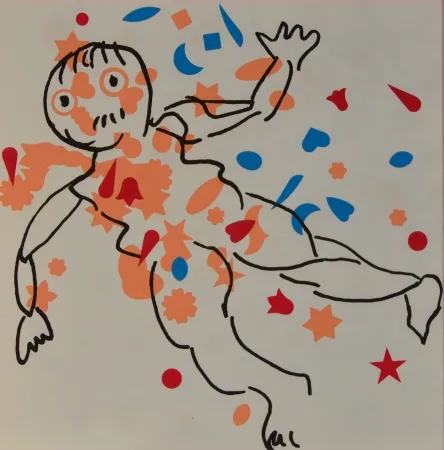 Lithographie Baj - Figure