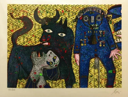 Siebdruck Baj - GUERNICA