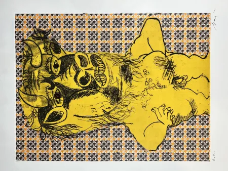 Radierung Baj - Minotaure