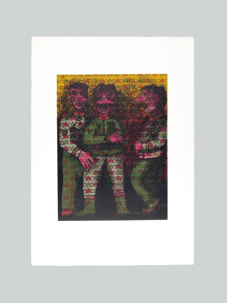 Radierung Und Aquatinta Baj - Personaggi