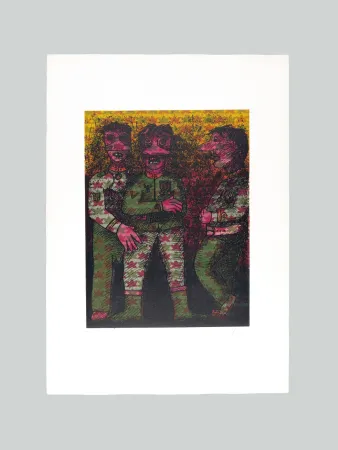 Radierung Und Aquatinta Baj - Personaggi