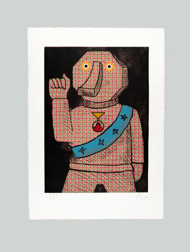 Radierung Und Aquatinta Baj - Piccolo Ubu