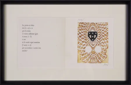 Radierung Baj - Testa