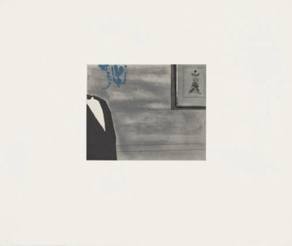 Radierung Und Aquatinta Baldessari - Black Dice 1