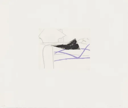 Radierung Und Aquatinta Baldessari - Black Dice 5
