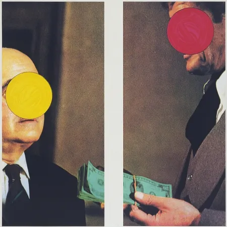 Siebdruck Baldessari -  Money with Space Between