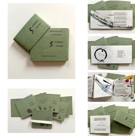 Illustriertes Buch Baltazar - 5 POÈMES, Pierre-André Benoit - 5 ENCRES ORIGINALES, Julius Baltazar (2016)