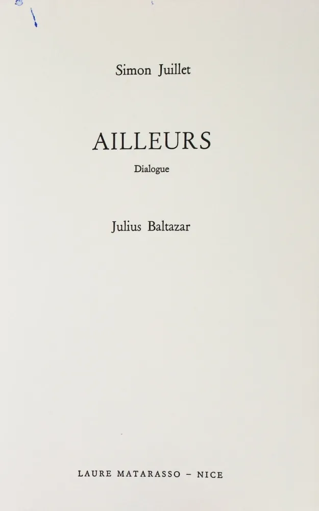 Illustriertes Buch Baltazar - Ailleurs