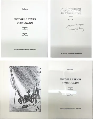 Illustriertes Buch Baltazar - Guillevic : ENCORE LE TEMPS / TIME AGAIN