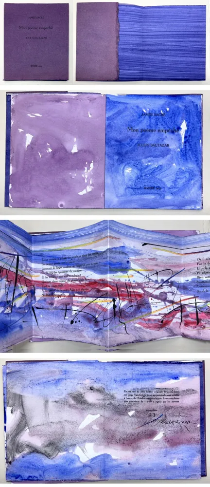 Illustriertes Buch Baltazar - James Sacré : MON POÈME EMPÊCHÉ. Avec des peintures originales (2010)