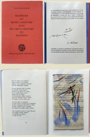 Monotypie Baltazar - (Luis Mizón) REJOINDRE UN HOTEL ANONYME AVEC DES DIEUX DÉGUISÉS EN INCONNUS (2022)‎