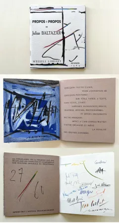 Monotypie Baltazar - PROPOS à PROPOS de Julius BALTAZAR (Avec une peinture originale sur toile‎)