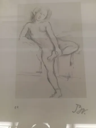 Lithographie Balthus - Desnudo sentado