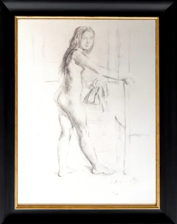 Lithographie Balthus - Jeune Femme Debou
