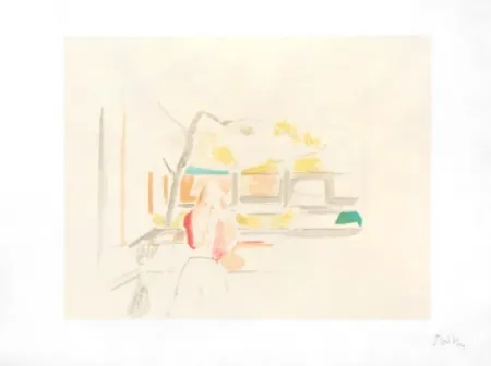 Lithographie Balthus - JEUNE FILLE DE DOS