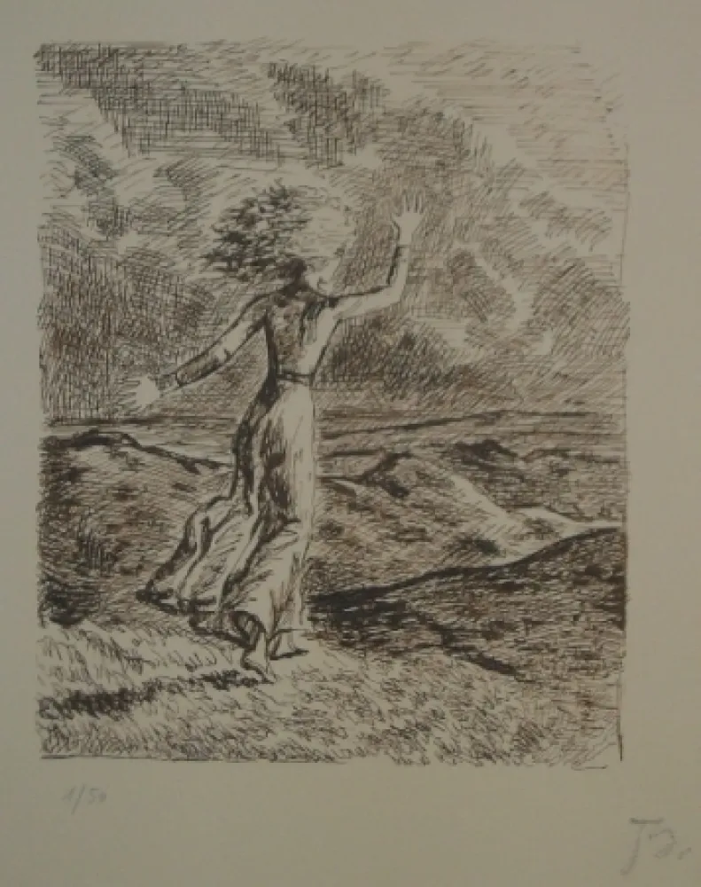 Lithographie Balthus - Les hauts de hurlevent 2
