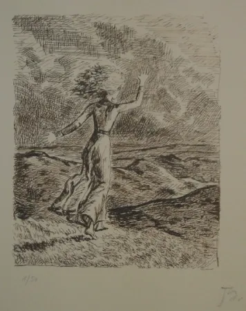Lithographie Balthus - Les hauts de hurlevent 2