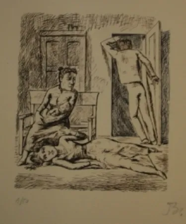 Lithographie Balthus - Les hauts de hurlevent