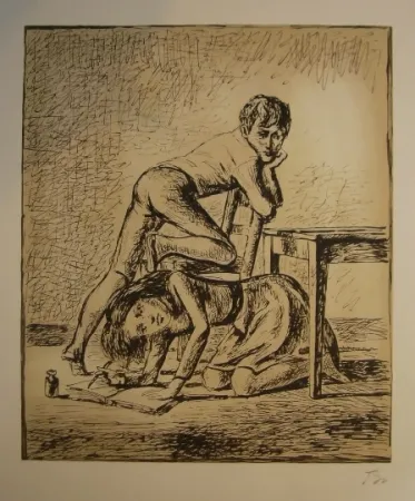 Lithographie Balthus - Les hauts de hurlevent 