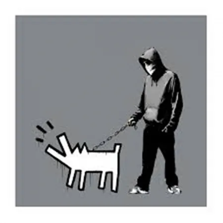 Siebdruck Banksy - Choose Your Weapon (Grey)