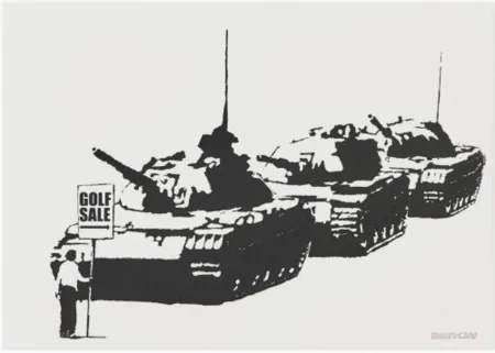 Siebdruck Banksy - Golf Sale (Unsigned)