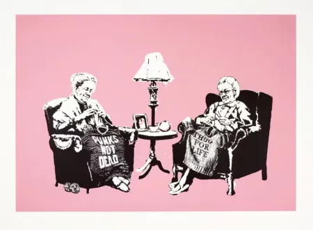 Siebdruck Banksy - Grannies (Unsigned)