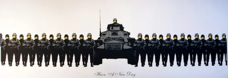 Siebdruck Banksy - Have a Nice Day