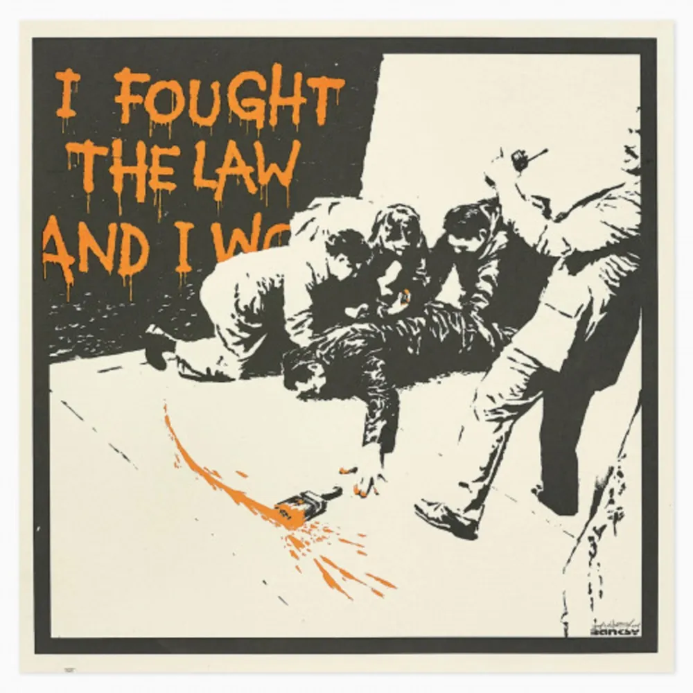Siebdruck Banksy - I Fought The Law, 2004