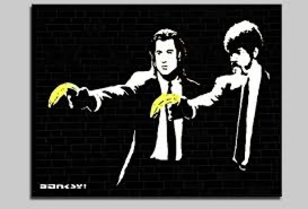Siebdruck Banksy - Pulp Fiction