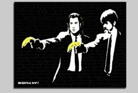 Siebdruck Banksy - Pulp Fiction