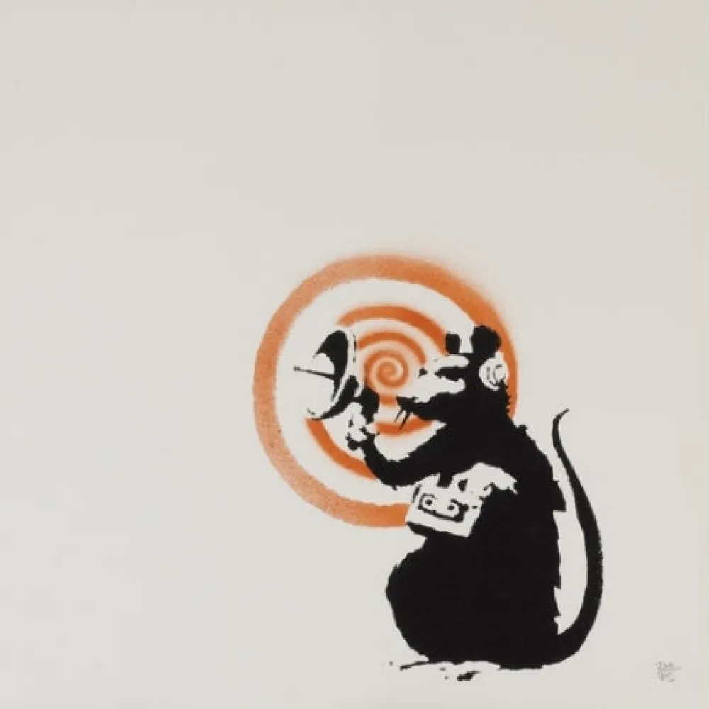 Siebdruck Banksy - Radar Rat