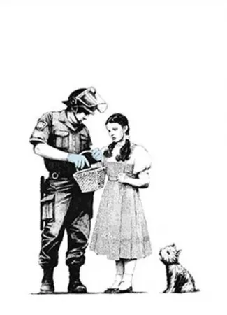 Siebdruck Banksy - Stop and Search