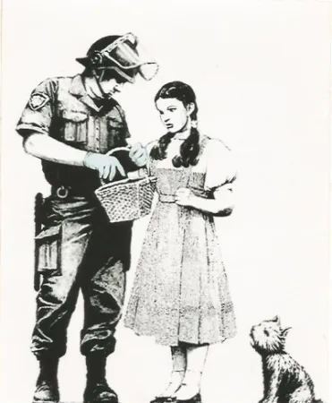 Siebdruck Banksy - Stop and search