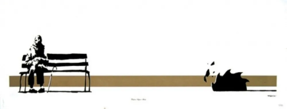 Siebdruck Banksy - Super Mare