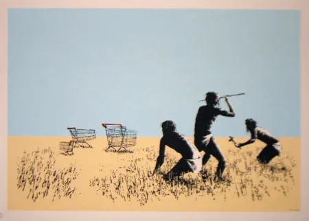 Siebdruck Banksy - Trolley Hunters - Trolleys 