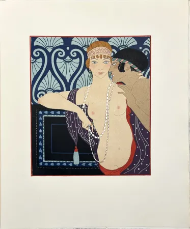 Illustriertes Buch Barbier - P. Loüys. LES CHANSONS DE BILITIS. Taduit du grec. Illustrations de G. Barbier gravées sur bois par F.L. Schmied (1922)‎ 