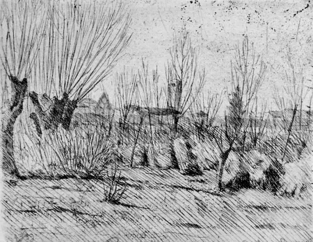 Radierung Barbisan - Inverno