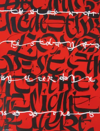 Siebdruck Barcellona - Shadows of Tomorrow