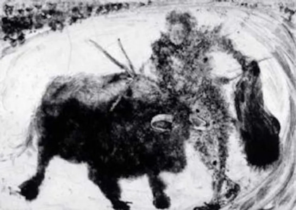 Radierung Und Aquatinta Barcelo - La Tauromaquia